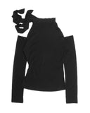 TIE OFF SHOULDER LONGSLEEVE