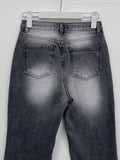 Brush Center Crease Bootcut Denim Pants