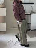 Multi-Tuck Nylon Balloon Pants