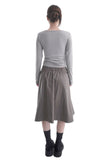 STRAP TIE BUTTON CARDIGAN