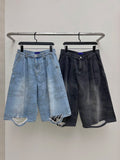 Military Vintage Camo Bermuda Denim