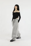 Yuje shirring crop off-shoulder tee