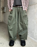 Vintage Washed Cargo Banding Pants