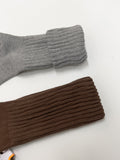 Semi Ribbed Daily Long Socks