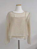 Maurice Bustier Layered Blouse