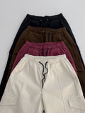[unisex] 3way pin tuck cargo wide pants