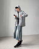 Maria Check Hood Shirts