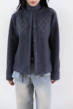 Argyle snap boucle jacket