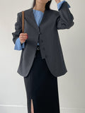 Unbalanced Shoulder Poplin Shirt