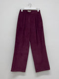 Chrome Corduroy Wide Slacks