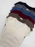 Puff Angora Short-Sleeve Knit