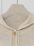 [Premium] Hood Cardigan Linen Setup Hood