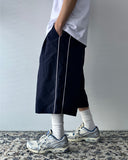 Nylon Piping Line Bermuda Pants