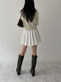 Delu Round Half Knit
