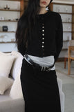 Dublin shirring long skirt