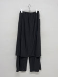 Tia Layered Nylon Wide Pants