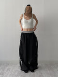 [2way!] Color matching track wide pants