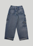 Multi Cargo Pocket Unique Denim