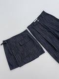 Loti Denim Wrap Mini Skirt