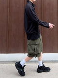 Nylon Cargo Bermuda Pants