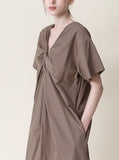 Rose Twist V-Neck One Piece