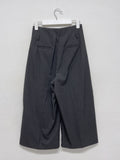 Stripe Non-Obi Bermuda Slacks