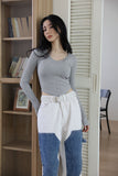 Eyelet line tee
