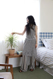 Boucle damage knit one piece