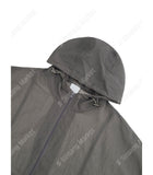 Summer Beach Net Hood Zip-Up
