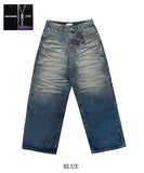 Multi Brush Washed Denim