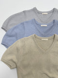 [Tie set] Puff half knit