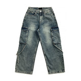 Strap Rope Cargo Wide Denim