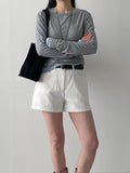 Slub Cotton Shorts