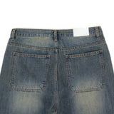 Premium Teen washed wide denim