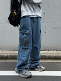Western Cargo Denim Pants