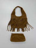 Bohem Fringe Suede Shoulder Bag