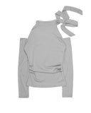 TIE OFF SHOULDER LONGSLEEVE