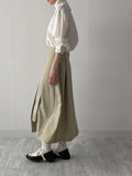 Lander Unbalanced Flare Skirt