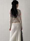 Flower See-through Layered T-shirt