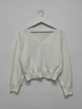 Soft V-neck Crop Knit