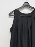 Backhaul Linen Sleeveless Flare One Piece