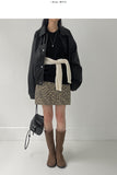 [Lined Pants] Vintage Leopard Mini Skirt
