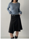 Lower Stripe Midi Skirt