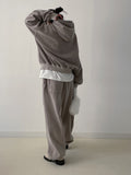 [unisex] Numbering Pigment Overfit Hood T-shirt