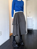 DIAGONAL WRAP SKIRT