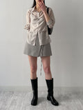 Ready Belted Wrap Skirt Pants