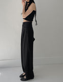 LeM Pintuck Wide Slacks