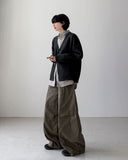 Art V-neck Balloon Cardigan