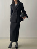 Chilia H-Line Slit Long Skirt