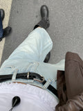 Studded Vintage Buckle Middle Boots